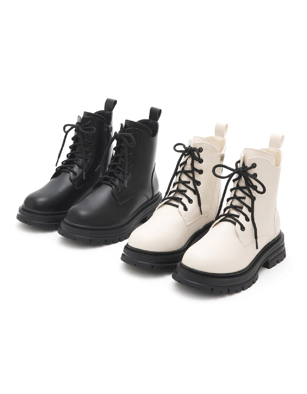 Cool Style Hack | Side V-Cut Lace-Up Martin Ankle Boots