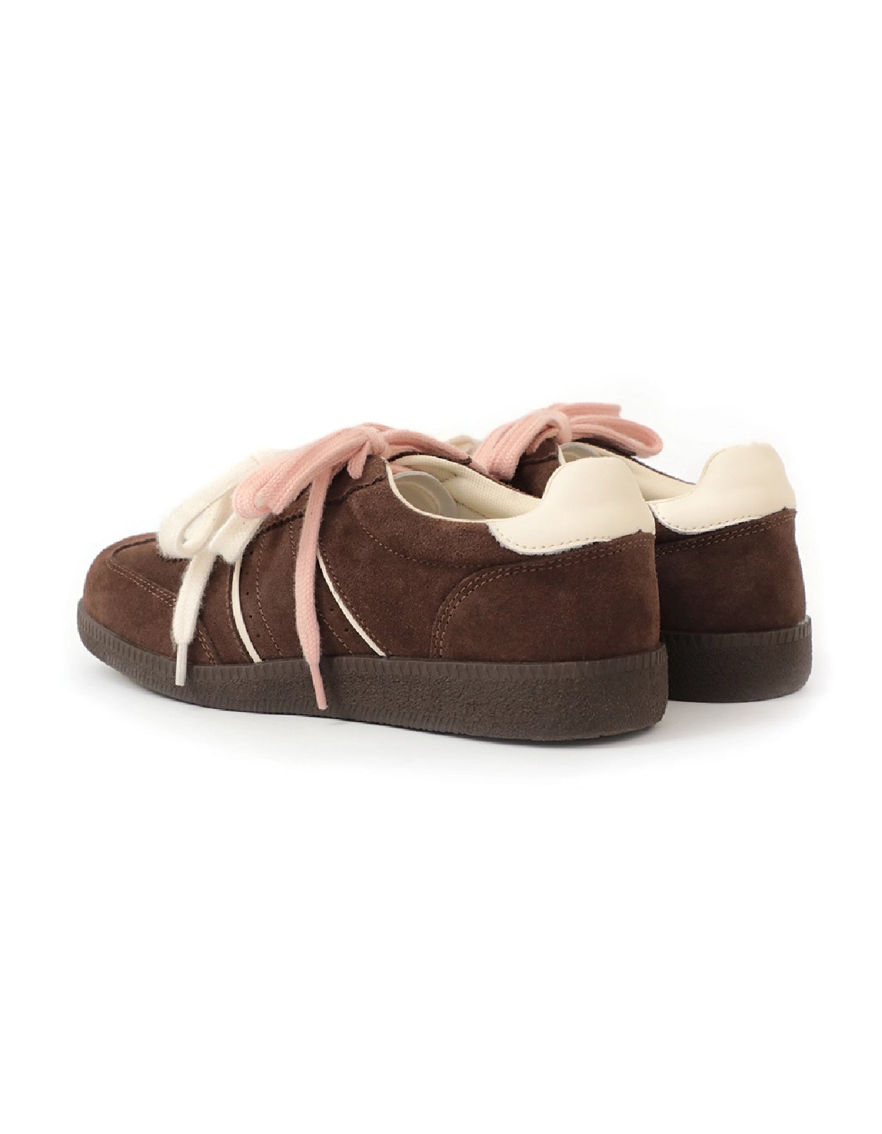 Retro German | Leather Sneakers with Dual-Colored Laces
