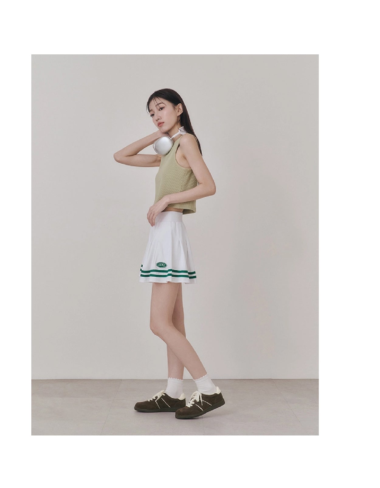 Retro German | Leather Sneakers with Dual-Colored Laces