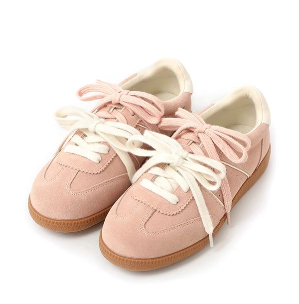 Retro German | Leather Sneakers with Dual-Colored Laces