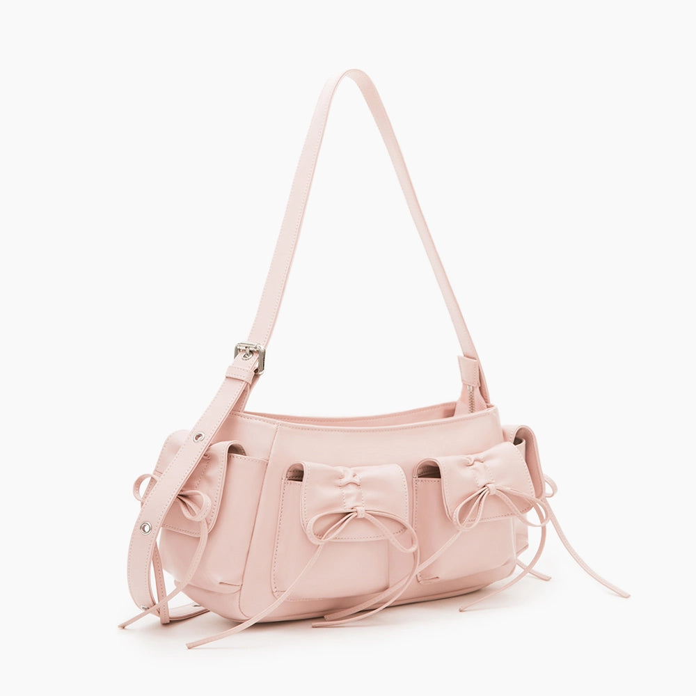 Nabi Bowknot Multi-Pocket 2-Way Crossbody Bag