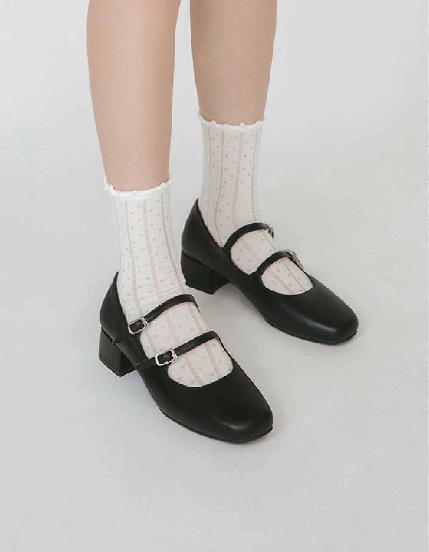 Whirlwind Jenny | 4D Comfort Double-Strap Low Heels