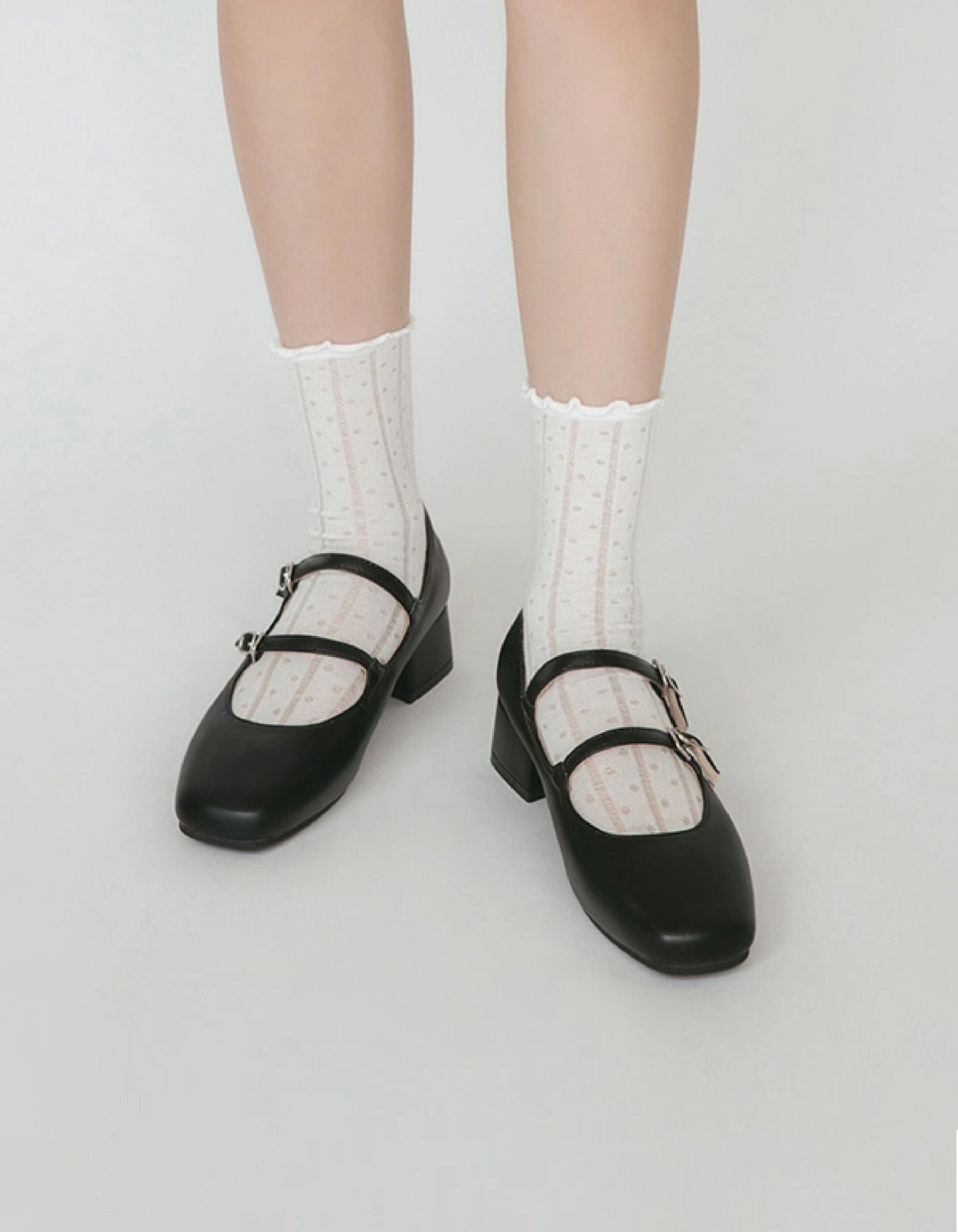 Whirlwind Jenny | 4D Comfort Double-Strap Low Heels