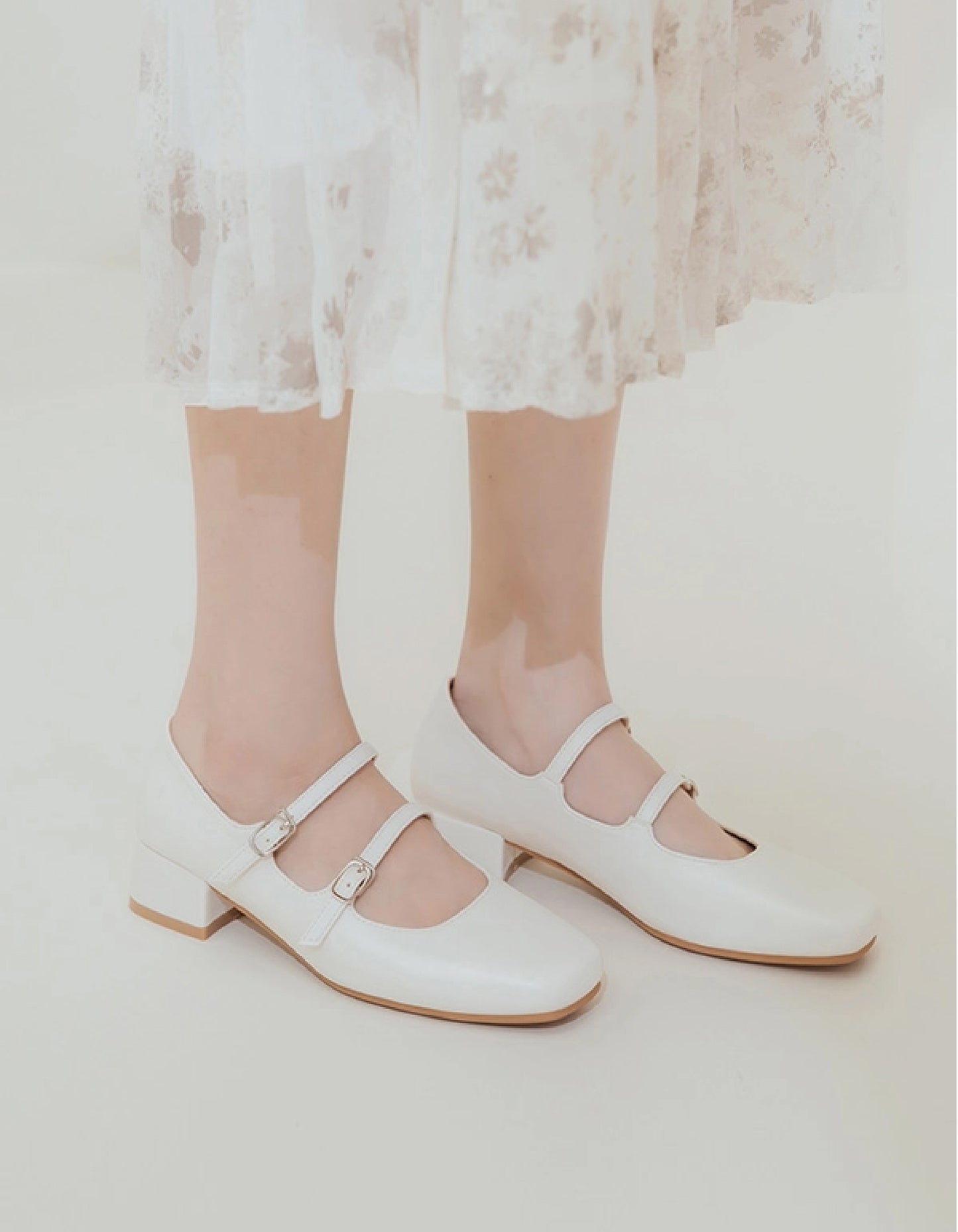 Whirlwind Jenny | 4D Comfort Double-Strap Low Heels