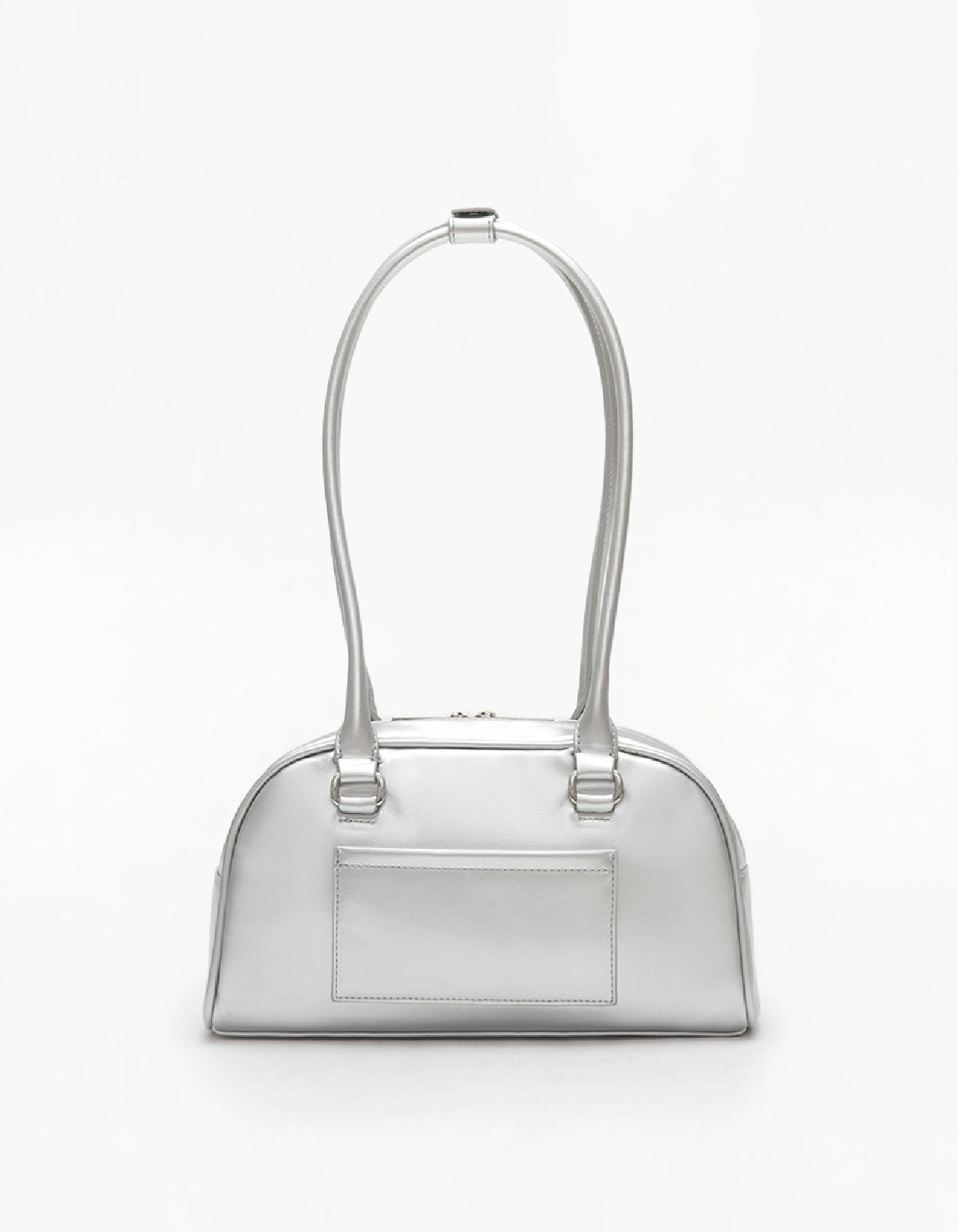 Double-Pocket Retro Bowling Handbag