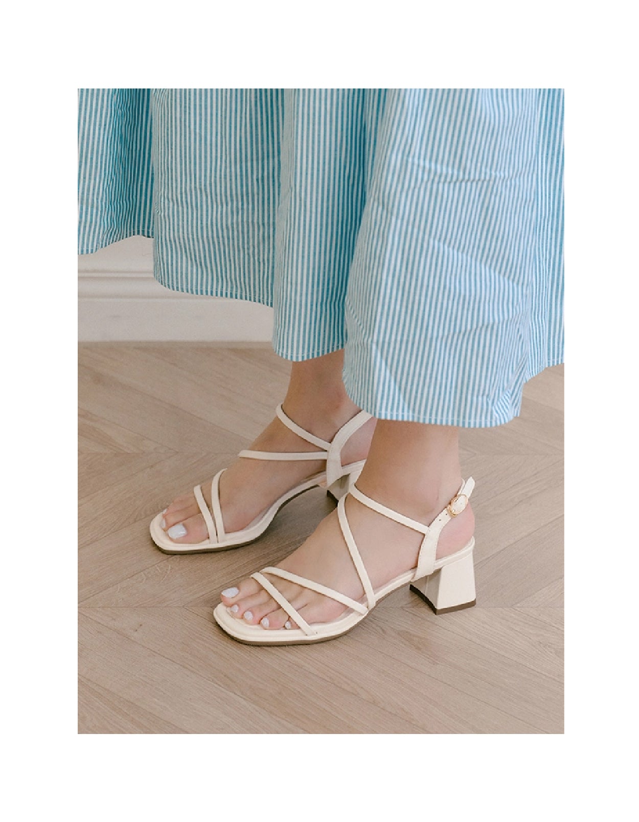 Candy-Inspired Comfort | Puffy Padded Strappy Heels