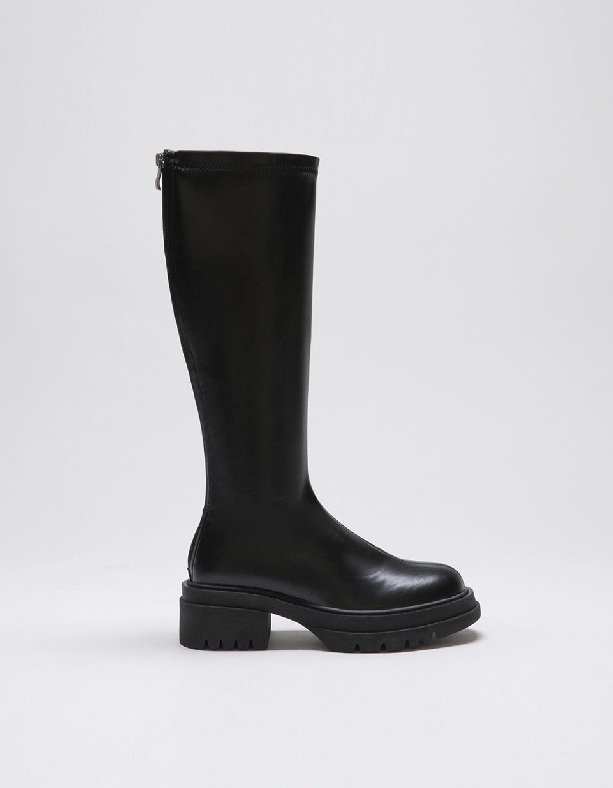K-Pop Vibes | Minimalist Slim-Fit Platform Long Boots