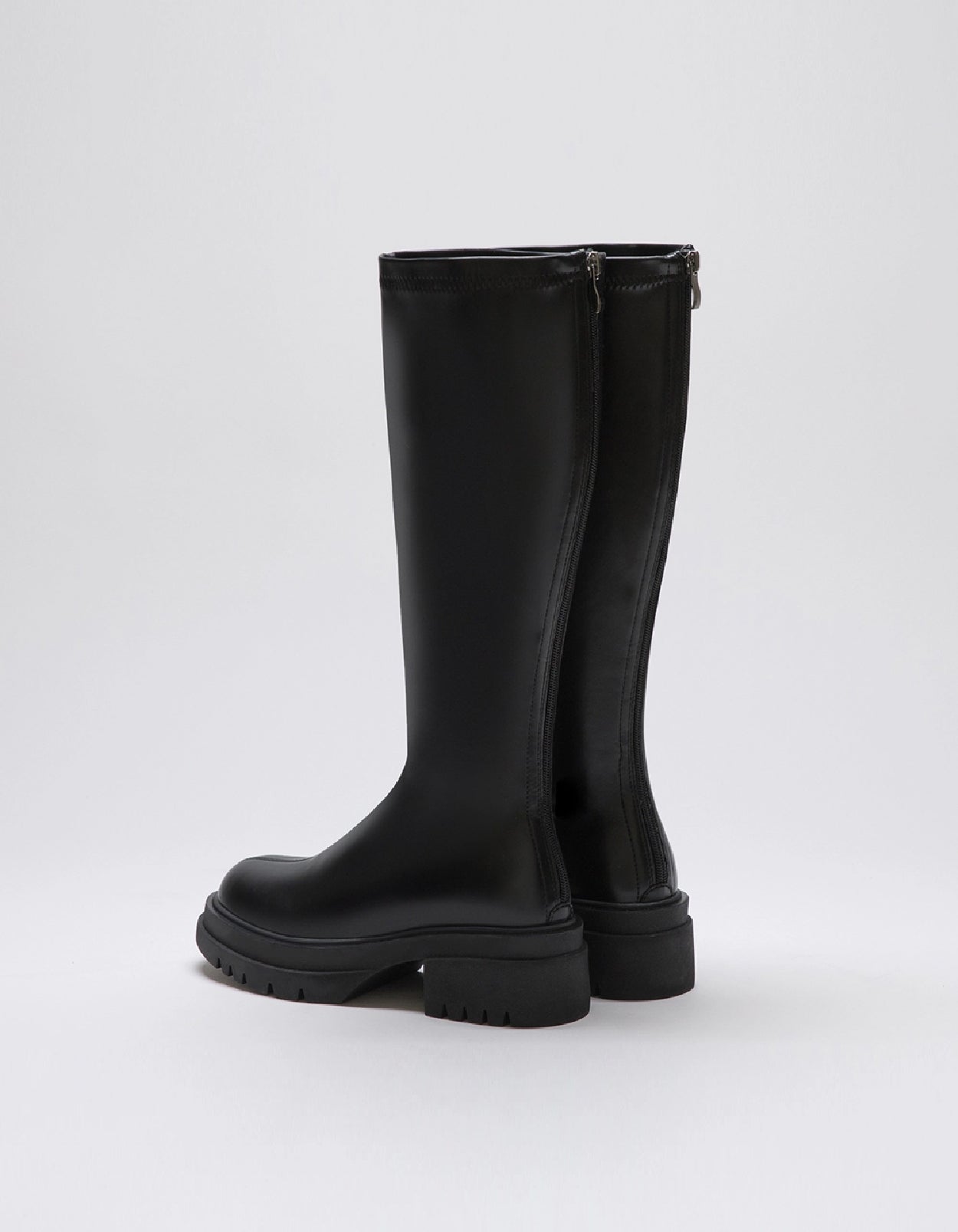K-Pop Vibes | Minimalist Slim-Fit Platform Long Boots