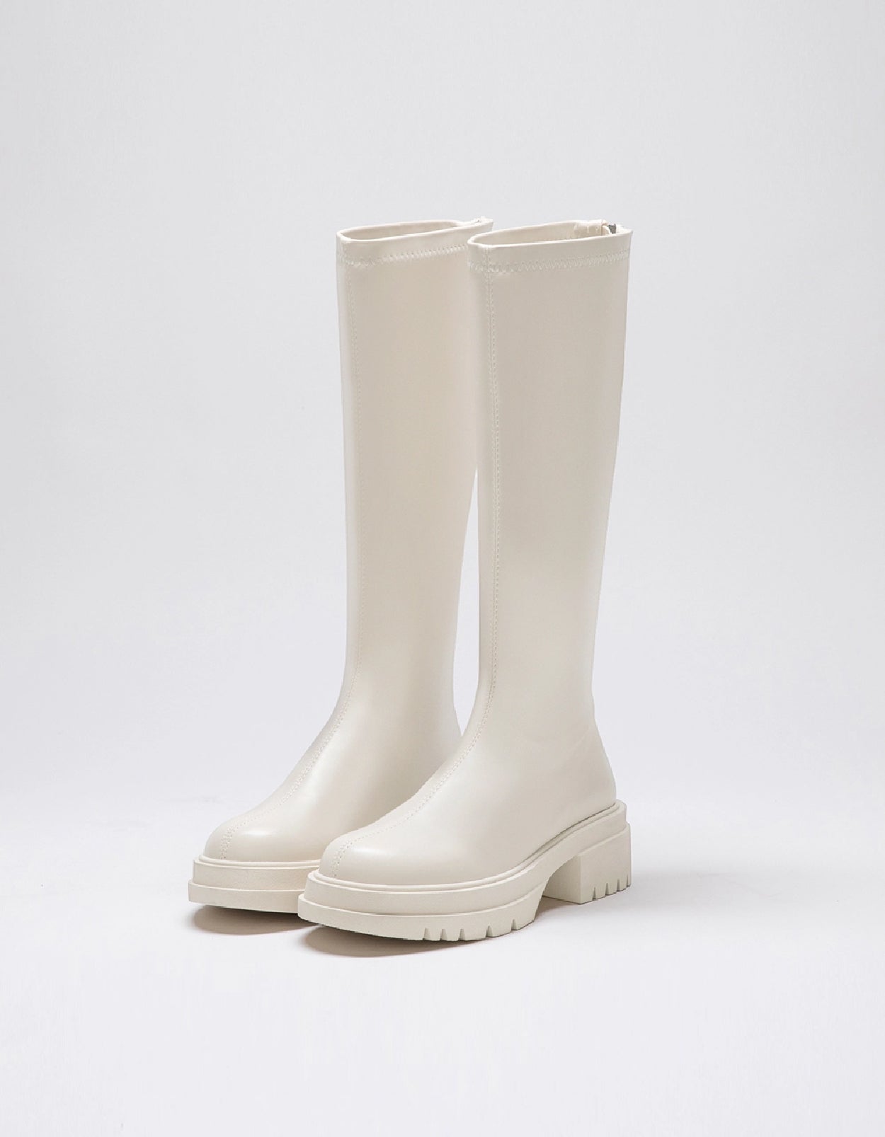 K-Pop Vibes | Minimalist Slim-Fit Platform Long Boots