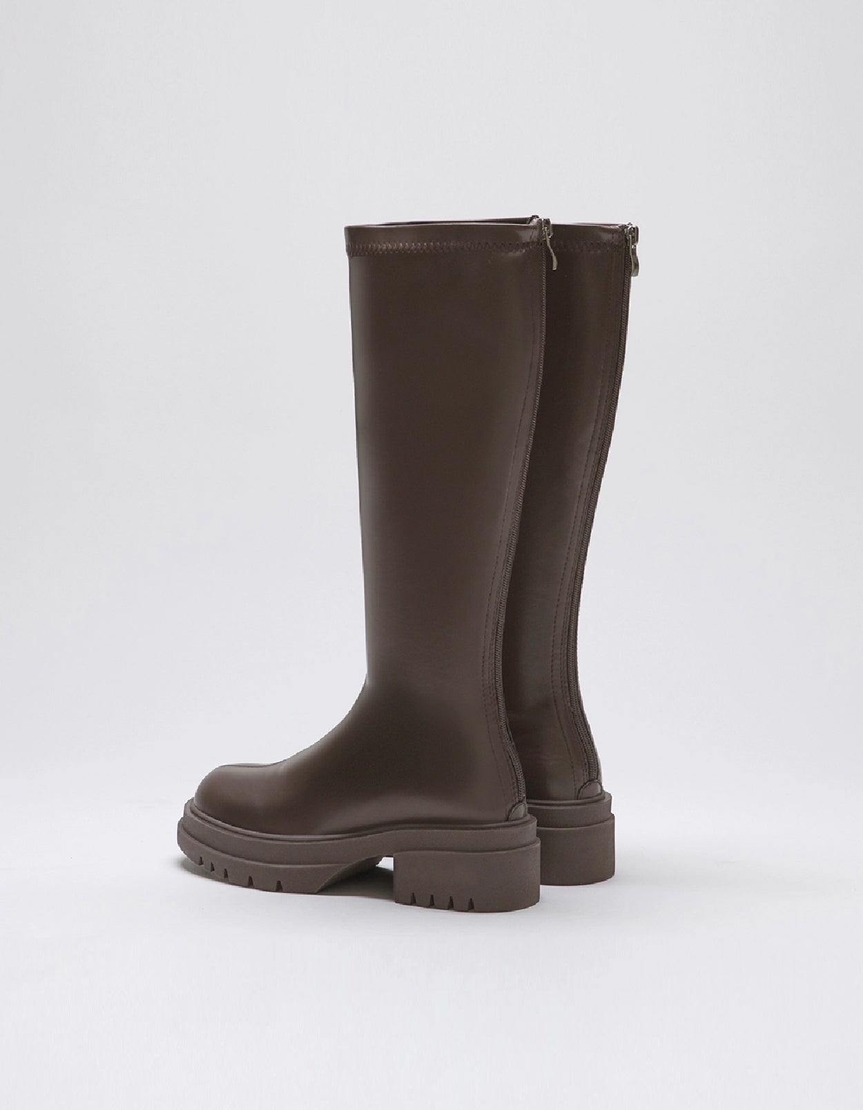 K-Pop Vibes | Minimalist Slim-Fit Platform Long Boots