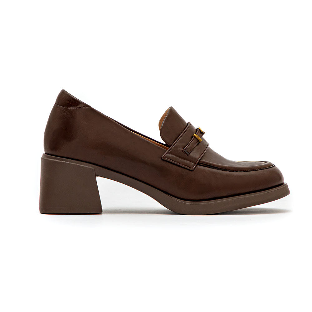 [Genuine Leather Series] Air-Touch Gold Leaf Loafers