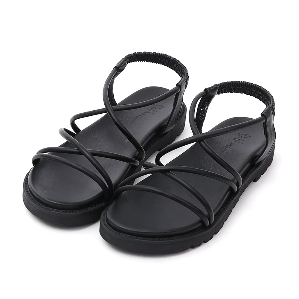 Holiday Vibes | Cross-Strap Platform Roman Sandals