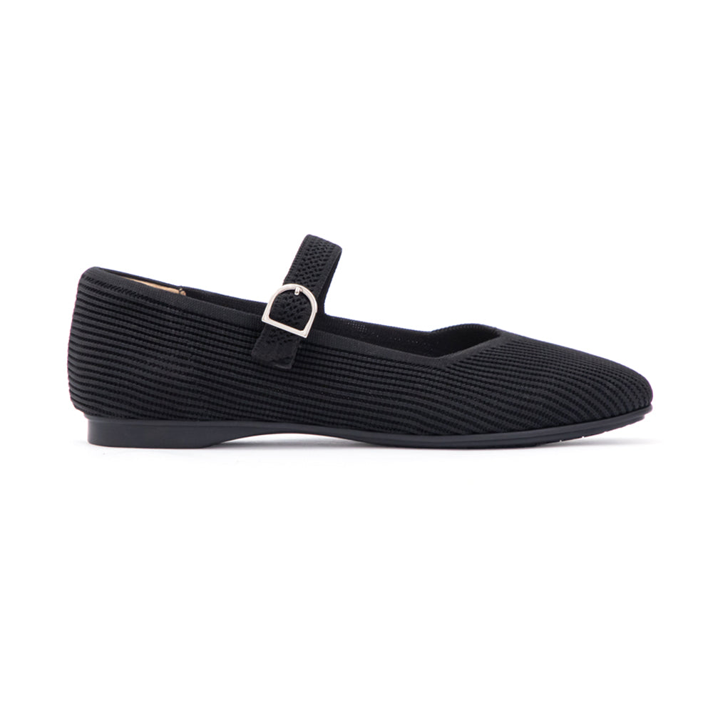 3D Zero-Feel CloudKnit Shoes | Square-Toe Mary Jane Flats