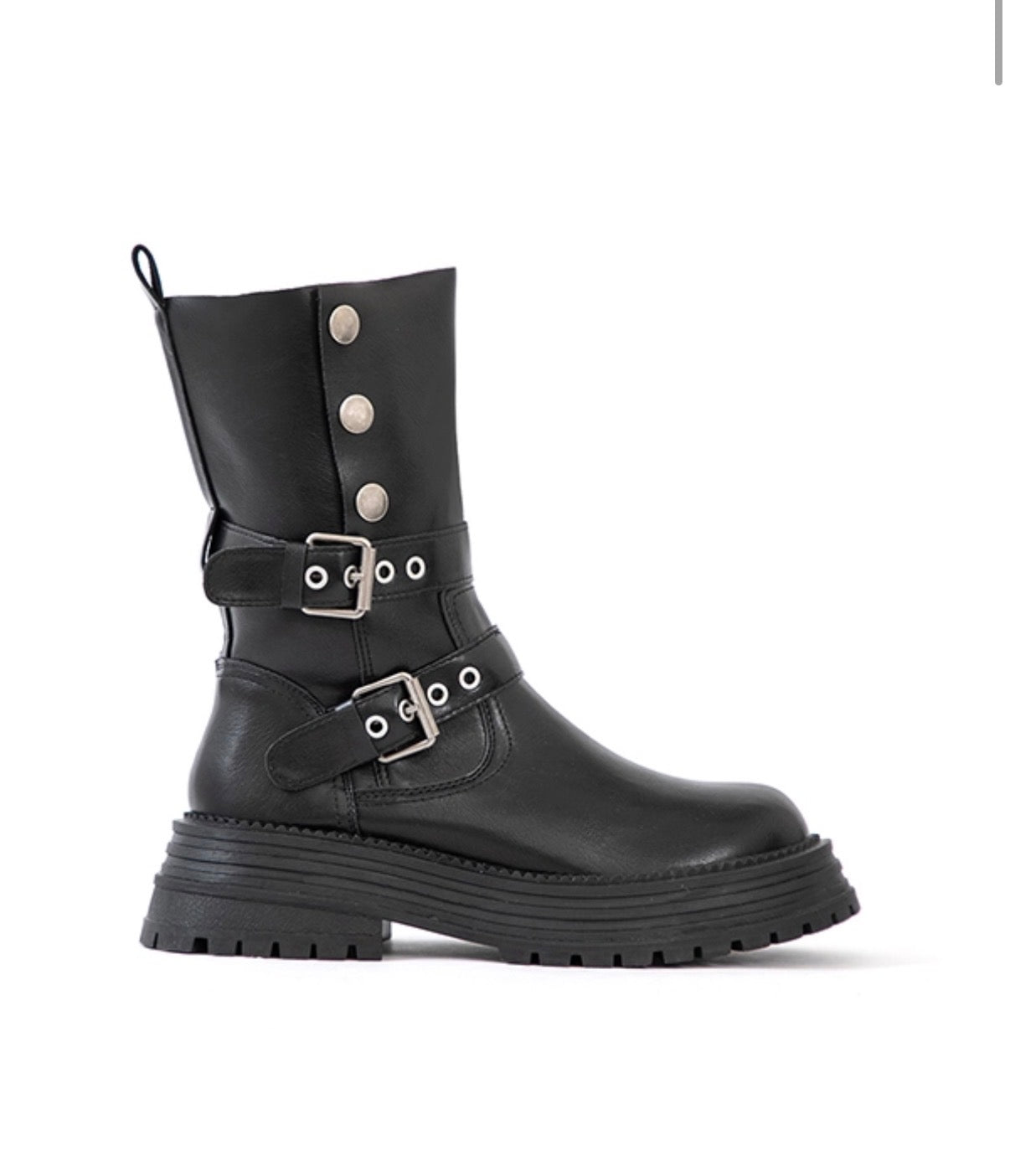 Vintage Rider | Buckle Ankle Boots