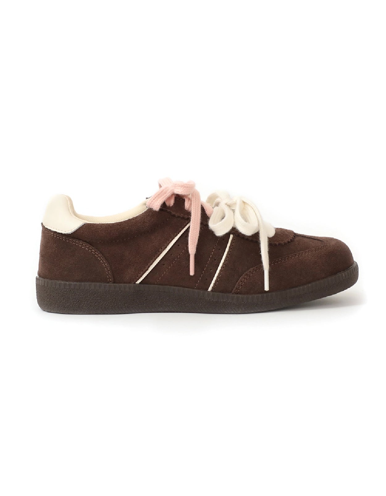 Retro German | Leather Sneakers with Dual-Colored Laces