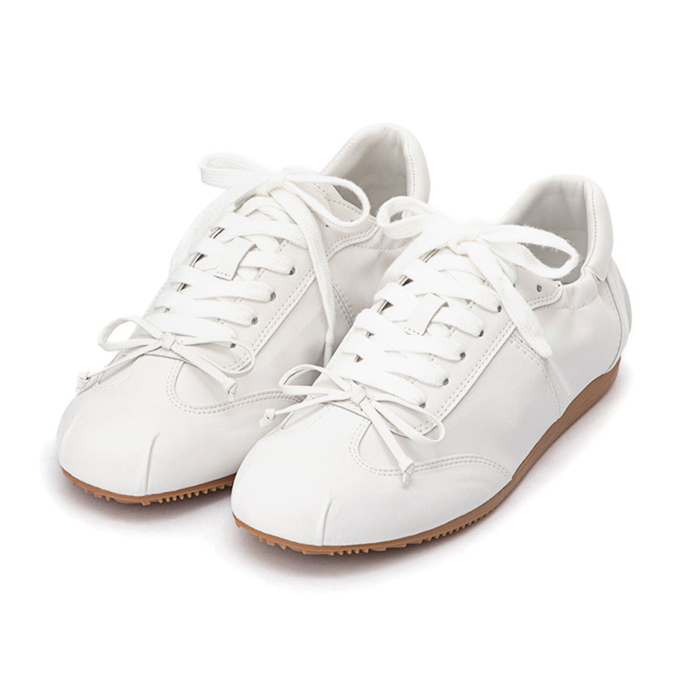 Velvet Shine | Lace-Up Ballet Casual Shoes