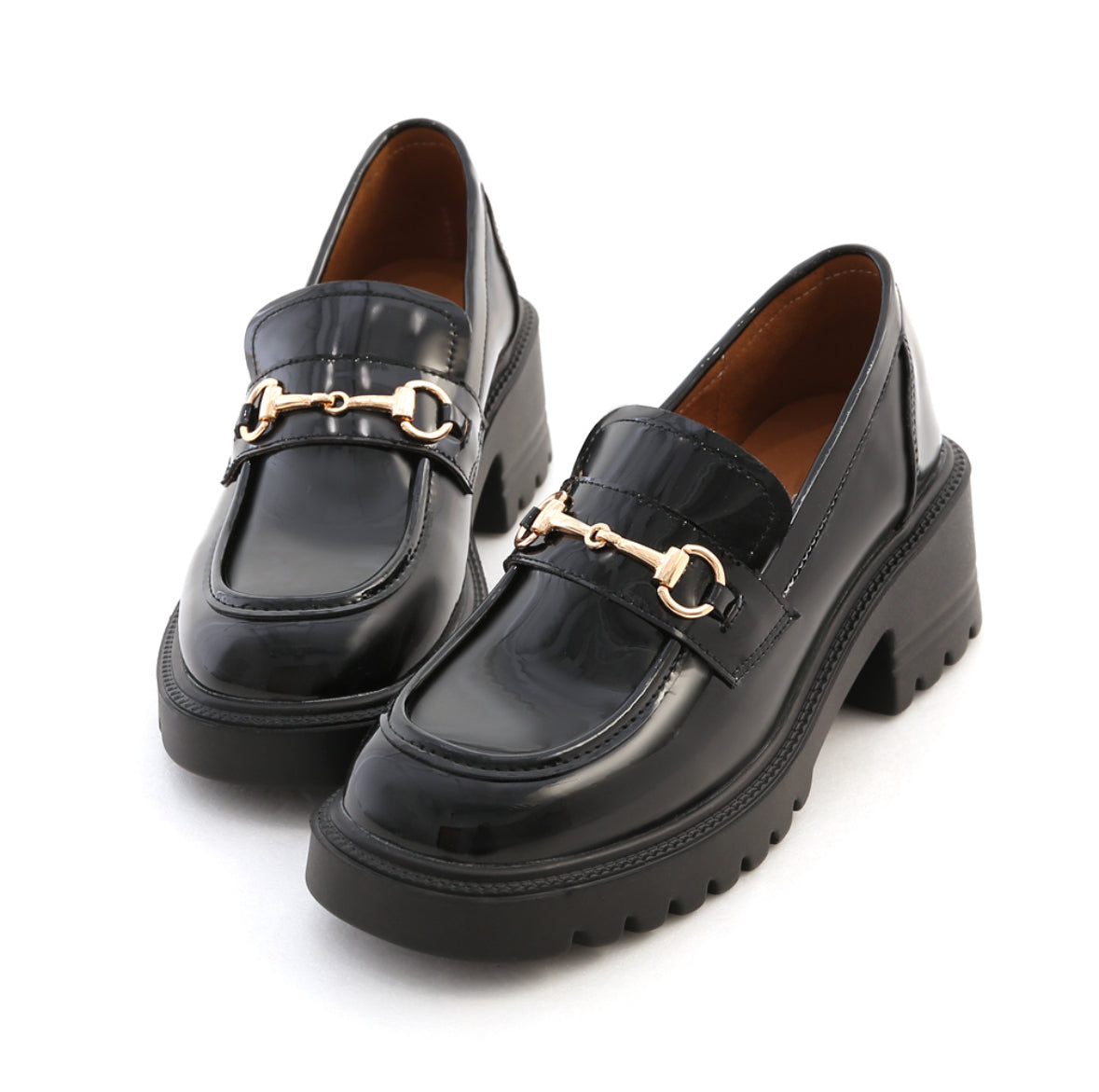 Aristocrat Academy | Patent Leather Platform Lightweight Loafers