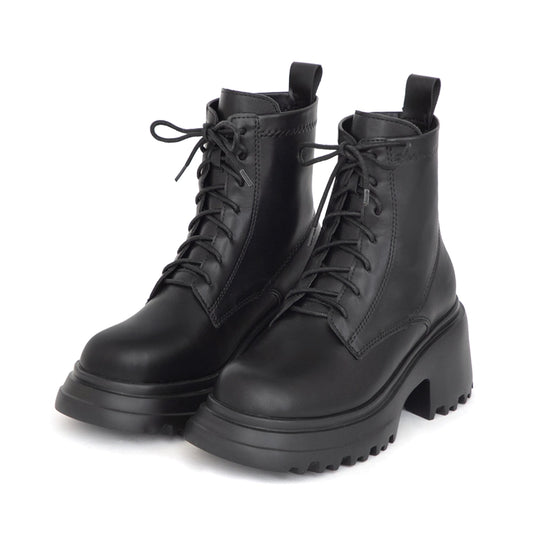 K-pop Inspired Lightweight Platform Lace-Up Ankle Boots