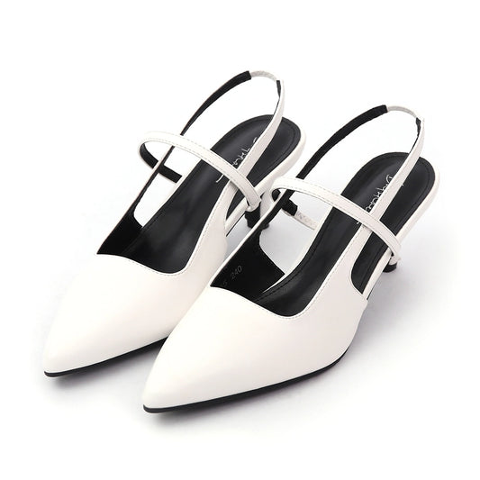 Fall in Love Instantly – Pointed Toe Low-Heel Slingbacks