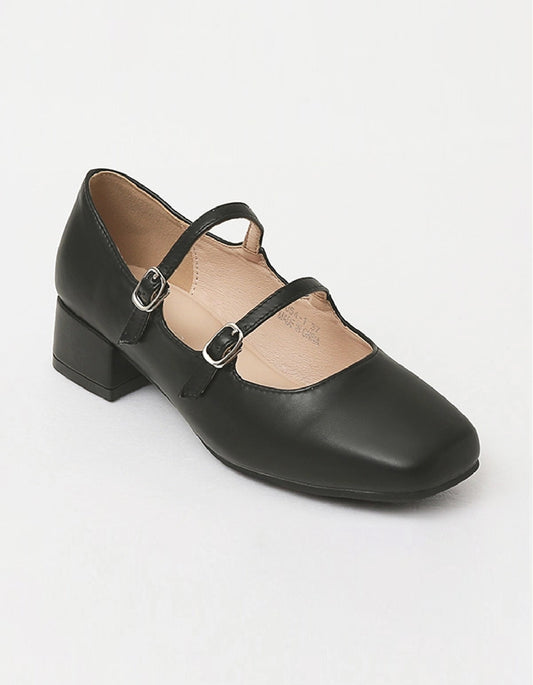 Whirlwind Jenny | 4D Comfort Double-Strap Low Heels