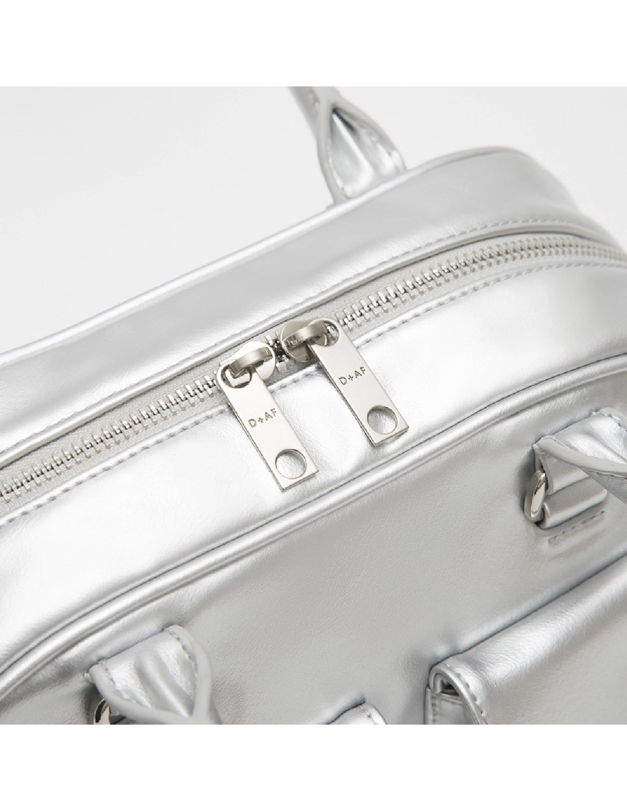 Double-Pocket Retro Bowling Handbag