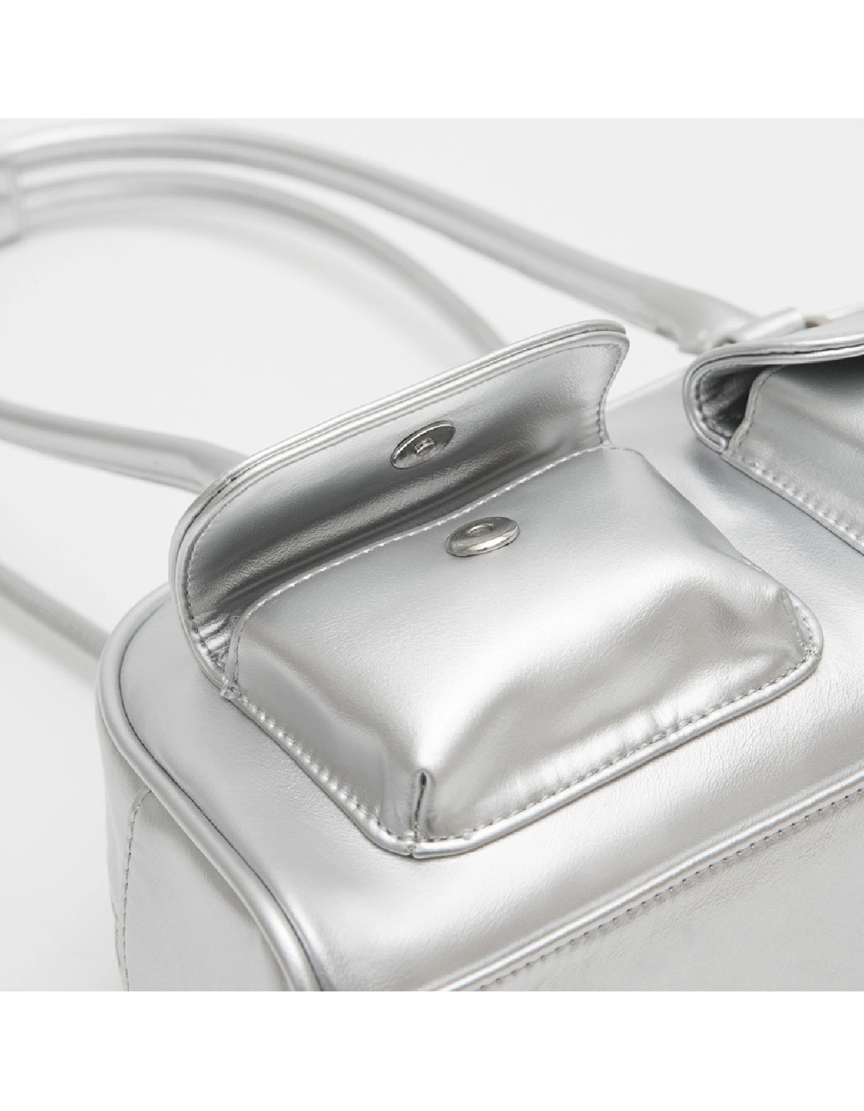 Double-Pocket Retro Bowling Handbag